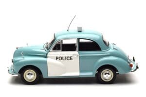 Morris Minor Policija Zils & Balts Minichamps 1:18 150137090 Metāls — attēls 4 no 8