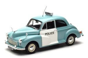 Morris Minor Policija Zils & Balts Minichamps 1:18
