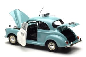 Morris Minor Policija Zils & Balts Minichamps 1:18 150137090 Metāls — attēls 5 no 8