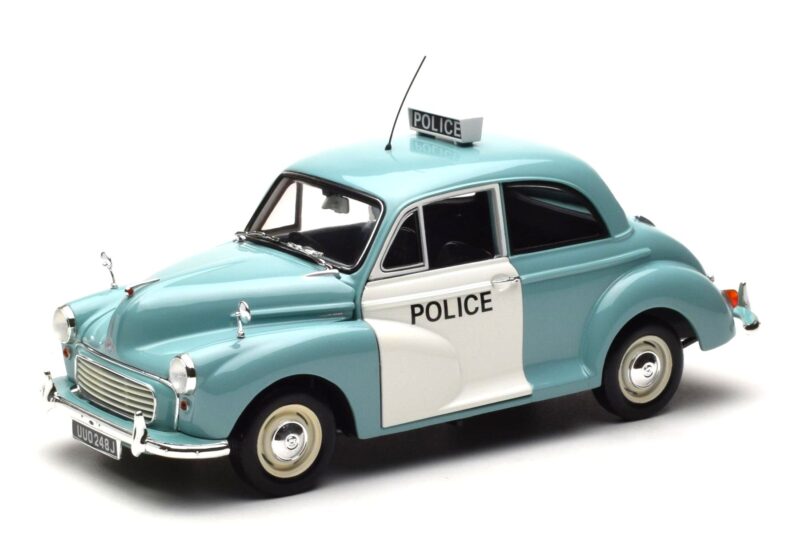 Morris Minor Policija Zils & Balts Minichamps 1:18