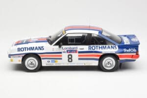 Opel Manta 400 Rothmans #8 J. McRae / I. Grindrod Lombard RAC Rally 1983 IXO 1:18 18RMC038A Metāls — attēls 3 no 6