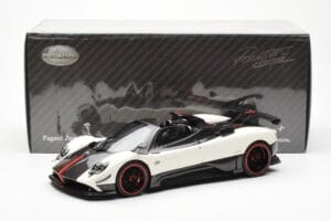 Pagani Zonda Cinque Roadster Balts Benny Almost Real 1:18 850611001 Metāls — attēls 8 no 8