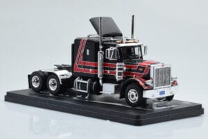 Peterbilt 359 Melns Sarkans IXO 1:43 TR158 Metāls — attēls 3 no 4
