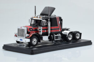 Peterbilt 359 Melns Sarkans IXO 1:43