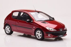 Peugeot 206 S16 Sarkans Otto 1:18 OT1039 Sveķi — attēls 4 no 6