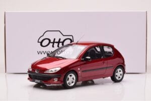 Peugeot 206 S16 Sarkans Otto 1:18 OT1039 Sveķi — attēls 6 no 6