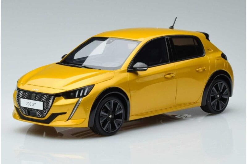 Peugeot 208 GT Line Dzeltens Otto 1:18 OT930 Sveķi