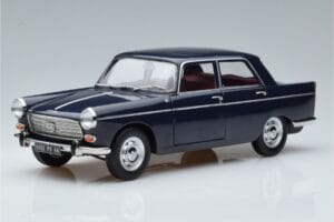 Peugeot 404 Zils Norev 1:18 184836 Metāls