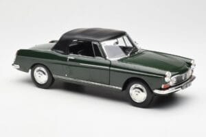 Peugeot 404 Kabriolets Antique Green Ierobežotais Izlaidums Norev 1:18 184829 Metāls — attēls 6 no 8