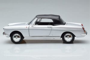 Peugeot 404 Kabriolets Sudrabs Norev 1:18 184835 Metāls — attēls 4 no 8