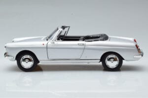Peugeot 404 Kabriolets Sudrabs Norev 1:18 184835 Metāls — attēls 5 no 8