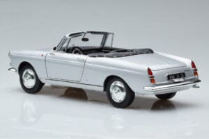 Peugeot 404 Kabriolets Sudrabs Norev 1:18 184835 Metāls — attēls 7 no 8