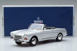 Peugeot 404 Kabriolets Sudrabs Norev 1:18 184835 Metāls — attēls 8 no 8