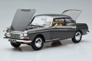 Peugeot 404 Coupe Graphite Pelēks Norev 1:18 184834 Metāls — attēls 2 no 7