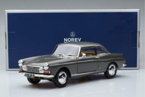 Peugeot 404 Coupe Graphite Pelēks Norev 1:18 184834 Metāls — attēls 7 no 7