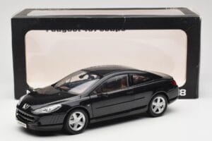 Peugeot 407 Coupe Melns Norev 1:18 184752 Metāls — attēls 8 no 8