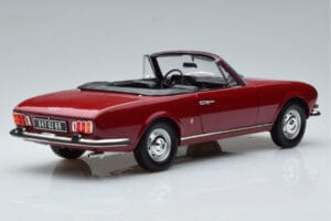 Peugeot 504 Kabriolets Sarkans Norev 1:18 184818 Metāls — attēls 3 no 8