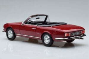 Peugeot 504 Kabriolets Sarkans Norev 1:18 184818 Metāls — attēls 7 no 8