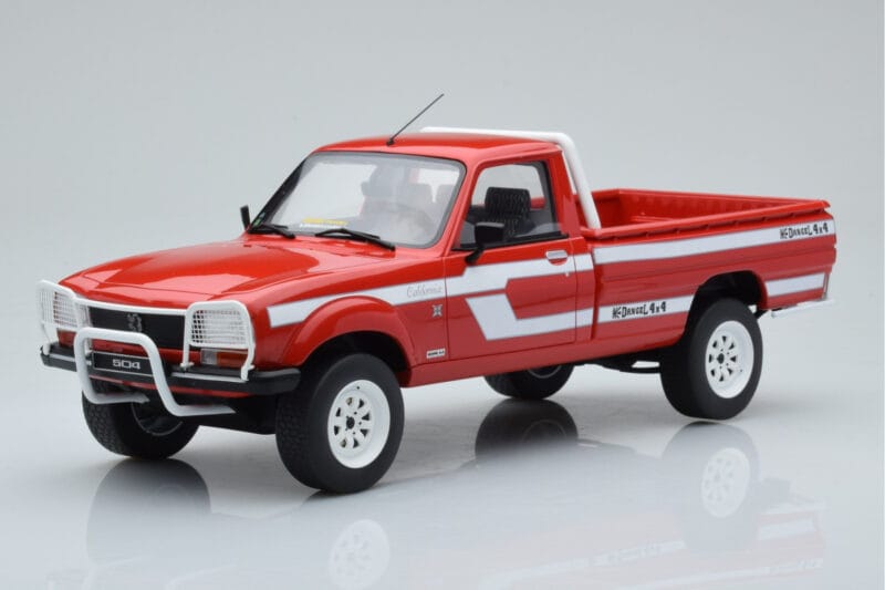 Peugeot 504 Dangel Pickup Sarkans Otto 1:18