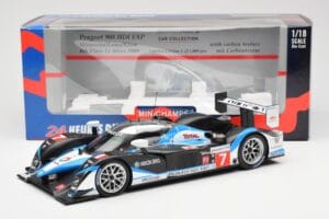 Peugeot 908 HDI FAP LMP1 #7 N. Minassian / P. Lamy / C. Klien 6th Place 24 Hours of Le Mans 2009 Minichamps 1:18 150091207 Me — attēls 6 no 6