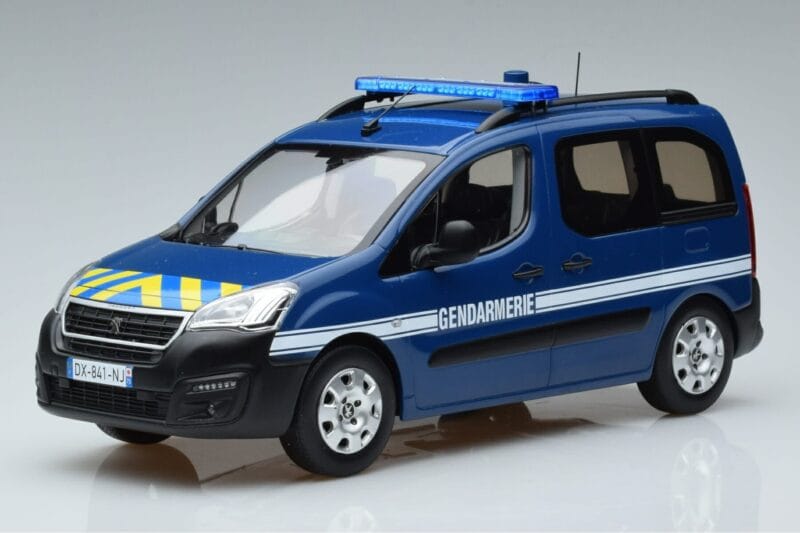 Peugeot Partner Gendarmerie Norev 1:18 184895 Metāls