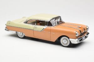 Pontiac Star Chief Hardtop Sarkans Balts Sun Star 1:18 5043 Metāls — attēls 6 no 8