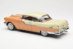 Pontiac Star Chief Hardtop Sarkans Balts Sun Star 1:18 5043 Metāls — attēls 7 no 8