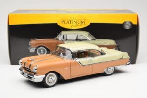 Pontiac Star Chief Hardtop Sarkans Balts Sun Star 1:18 5043 Metāls — attēls 8 no 8