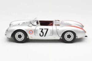 Porsche 550 RS Spyder #37 H. Polensky / R. von Frankenberg 24 Hours of Le Mans 1955 Schuco 1:18 450033400 Metāls — attēls 4 no 8