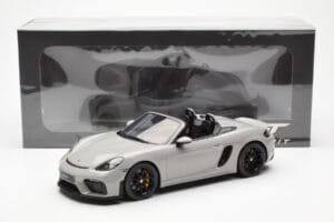 Porsche 718 Spyder Crayon Pelēks GT Spirit 1:18 GT436 Sveķi — attēls 6 no 6