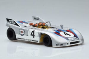 Porsche 908/03 #4 V. Elford / G. Larrousse 1000km Nurburgring 1971 AUTOart 1:18 87181 Metāls — attēls 5 no 8