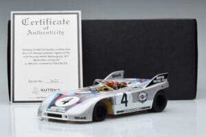 Porsche 908/03 #4 V. Elford / G. Larrousse 1000km Nurburgring 1971 AUTOart 1:18 87181 Metāls — attēls 8 no 8