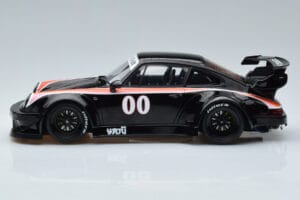 Porsche 911 930 RWB Yaju Melns GT Spirit 1:18 GT413 Sveķi — attēls 3 no 6