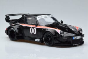 Porsche 911 930 RWB Yaju Melns GT Spirit 1:18 GT413 Sveķi — attēls 4 no 6