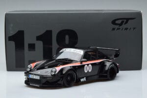 Porsche 911 930 RWB Yaju Melns GT Spirit 1:18 GT413 Sveķi — attēls 6 no 6