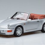 Porsche 911 964 Carrera 2 Kabriolets Sudrabs Norev 1:18 187330 Metāls