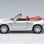 Porsche 911 964 Carrera 2 Kabriolets Sudrabs Norev 1:18 187330 Metāls - image 4 of 7