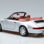 Porsche 911 964 Carrera 2 Kabriolets Sudrabs Norev 1:18 187330 Metāls - image 6 of 7