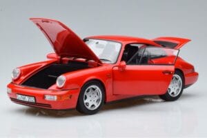 Porsche 911 964 Carrera 2 Sarkans Norev 1:18 187320 Metāls — attēls 2 no 7