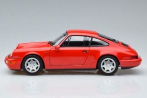 Porsche 911 964 Carrera 2 Sarkans Norev 1:18 187320 Metāls — attēls 4 no 7