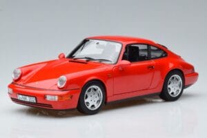 Porsche 911 964 Carrera 2 Sarkans Norev 1:18 187320 Metāls