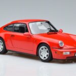 Porsche 911 964 Carrera 2 Sarkans Norev 1:18 187320 Metāls - image 5 of 7