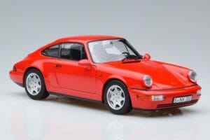 Porsche 911 964 Carrera 2 Sarkans Norev 1:18 187320 Metāls — attēls 5 no 7