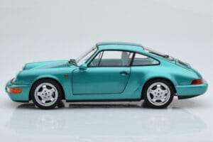 Porsche 911 964 Carrera 2 Wimbledon Zaļš Norev 1:18 187329 Metāls — attēls 5 no 8
