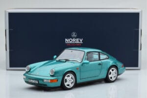 Porsche 911 964 Carrera 2 Wimbledon Zaļš Norev 1:18 187329 Metāls — attēls 8 no 8