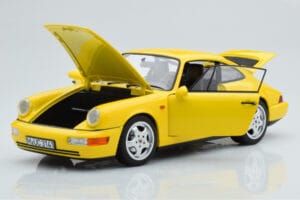 Porsche 911 964 Carrera 2 Dzeltens Norev 1:18 187328 Metāls — attēls 2 no 8
