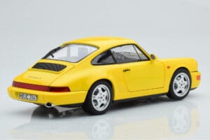 Porsche 911 964 Carrera 2 Dzeltens Norev 1:18 187328 Metāls — attēls 4 no 8