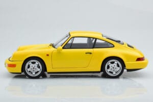 Porsche 911 964 Carrera 2 Dzeltens Norev 1:18 187328 Metāls — attēls 5 no 8