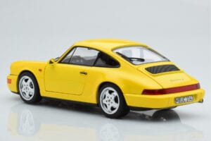 Porsche 911 964 Carrera 2 Dzeltens Norev 1:18 187328 Metāls — attēls 7 no 8