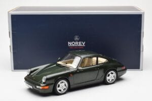 Porsche 911 964 Carrera 4 Zaļš Metallic Asia Exclusive Norev 1:18 187326 Metāls — attēls 8 no 8